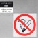 Silet "Prohibition of Smoking" 150 x 150, adhesive base