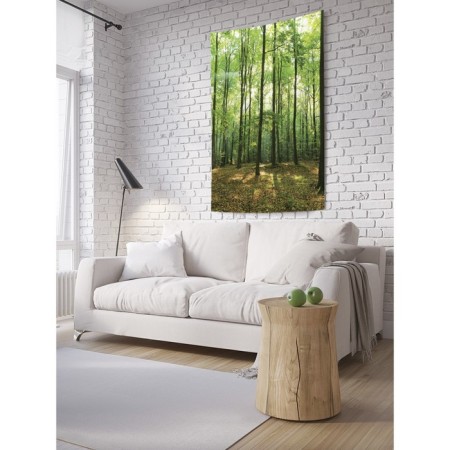 Decorative panel with photo printing "Wisdom of the Forest", vertical, size 100x150 cm