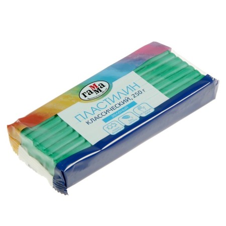 Plasticine 250 g, "gamma" classic, green