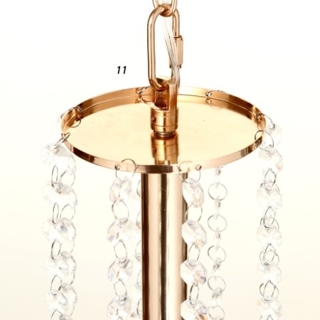 Chandelier 2459/8 E14 5W gold 75x75x85-135 cm Bayerlux-8