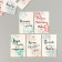 Cardboard Biro "Wishes. Posters" set 10 pcs (5 types) 4x6 cm