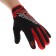 Motorcycle gloves, off-season, single-sized, black and red