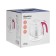 Electric kettle Blackton BT1801G, glass, 1 l, 1500 watts, white-pink
