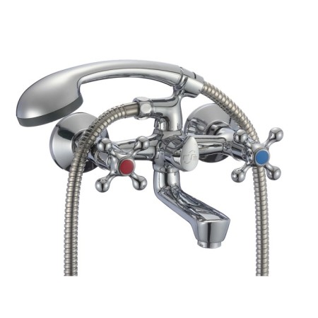 Eleanti Elt3010 bath mixer, two -wound, hose, watering can, bracket, chrome