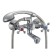 Eleanti Elt3010 bath mixer, two -wound, hose, watering can, bracket, chrome