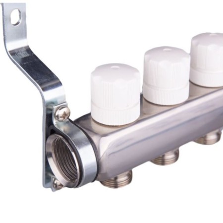Aqualink Collector Group, 1 "X3/4", 10 outputs, with consumables, stainless steel-3