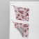 Hanging “rhombus” chain mail, rose flowers, red-pink color, 9 cm