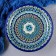 Largan Rishtan ceramics "Patterns", 25 cm, Blue Mix