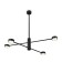Freya FR5363CL-04B TACTIC, 845x845x775 mm ceiling lamp, GX53, 4x32W, black color