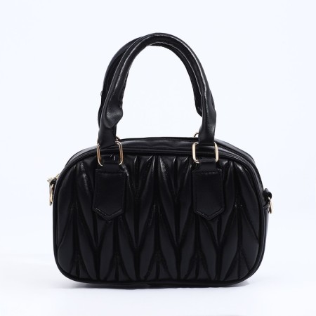 Bag Cross-Bodi with a zipper, black color