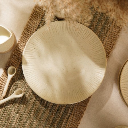 Ceramic plate SL Home "Vento", d = 28 cm, beige color-8