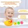 A set of rubber toys for the bath "Soap dish: colored ducks", 13.5 cm, with a squeak, 4 pcs, crush me