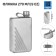 Alcohol flask, stainless steel, gift, army, 270 ml, 9 oz