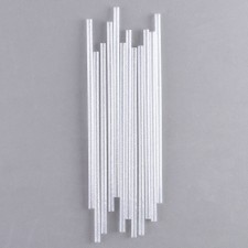 Truks for the “sparkle” cocktail, in the set 12 pcs., Silver color