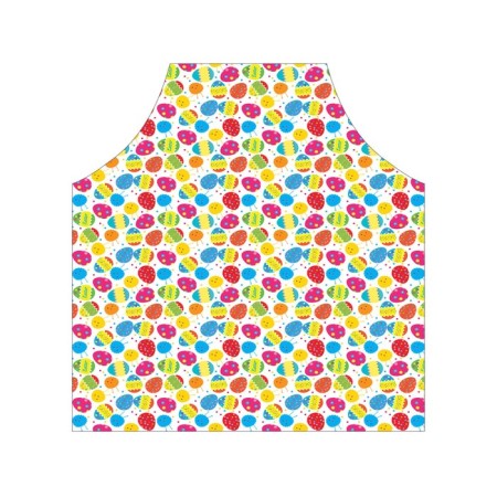 Apron kitchen with a photo print "Easter dyes", adjustable, size OS-2