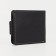 Male purse on a button, for cards, for coins, black color