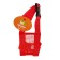 Muzzle mesh with double fixation, size m (length on a nose 10 cm, muzzle 20 cm), red