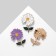 Brooch "Flower" chamomile (indivisible packing 12 pcs., Sting on the pcs.), Mix color