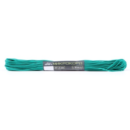 Microord "Master K." nylon, emerald, d - 1.5 mm, 30 m-1