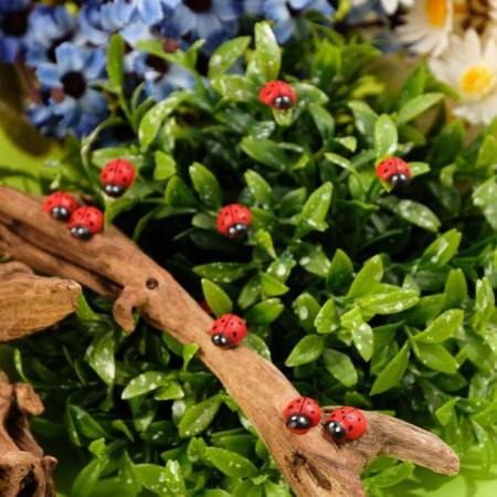 Floristic “ladybugs” decor, 40 pcs., 11 x 8 mm