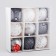Set of balls plastic D-8 cm, 9 pcs "metallic" placket, mix
