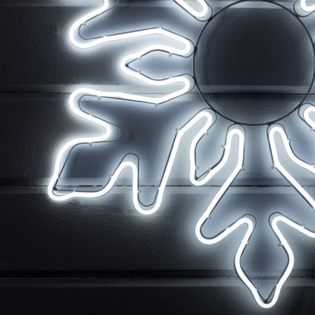 Neon figure "Snowflake", 70 cm, 720 LED, 220 V, glow of white-3