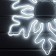 Neon figure "Snowflake", 70 cm, 720 LED, 220 V, glow of white