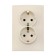 Double Tot Elegant, 16 a, hidden, with salary, beige
