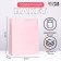 Laminated pink package, l 31 × 40 × 14 cm
