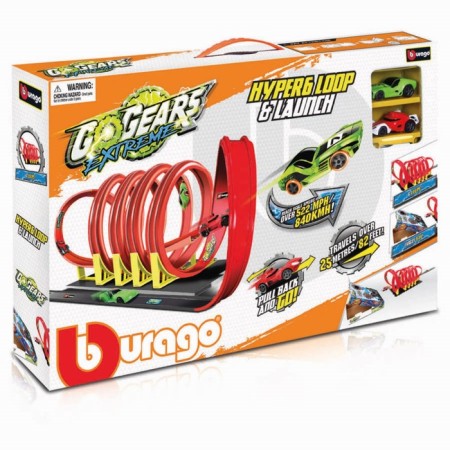 Set of Game BBURAGO GOGEARS EXTREME HYPER6 LOOP & LAUNCH, Autotrek, with two inertial machines-1