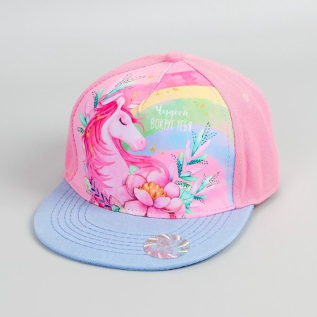 Baby cap for the girl "Miracles around you", rr. 52 cm-3