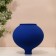 Vase for flowers decorative "Laura" color blue 20 x 16 x 16 cm