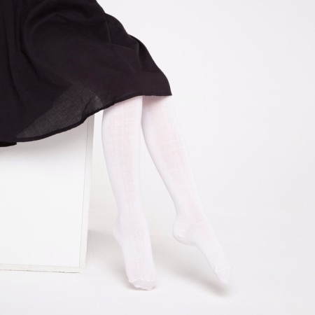Pantyhose children, white color, height 92-98-1