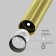 Suspended Technical P141RS-L125-6W3K-BBS, LED, 6 W, 30x30x651 mm, 270 lm, 3000K, black, brass