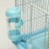 A cage for rodents "Pigzon", equipped with a lock, 37 x 27 x 30 cm, blue