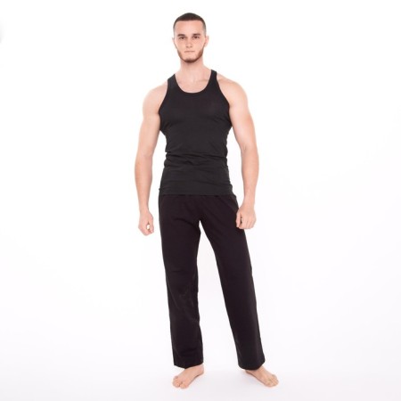 Men's home Comfort pants, black color, size 56