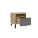 Tumbling bedside Adam 464x401x450 oak craft gold/graphite