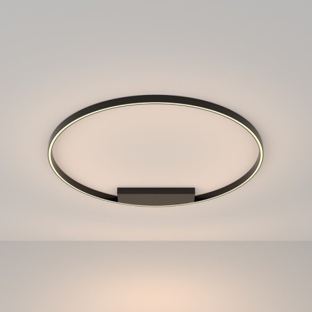 Ceiling Lamp Maytoni Mod058CL-L65B3K, 1XLED, 61W, 100x100x3.5 cm, 3000lm, black color black