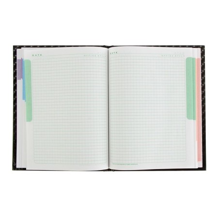 Business block in a solid cover A5 80l Carbonstyle, 5-color block-1