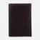 Passport cover, dark brown color
