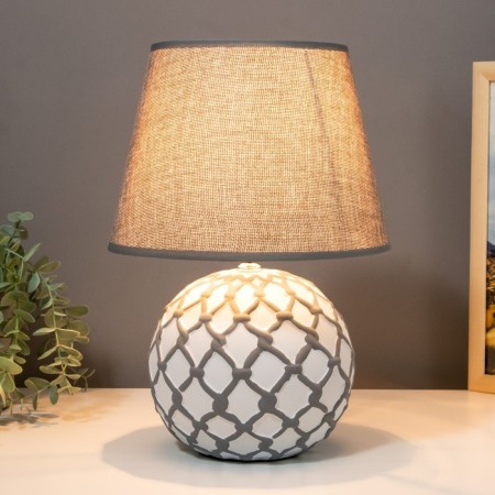 Desktop lamp with lampshade E14 40W 220V "SHILD ON THE NEW" 25x25x33cm RISALUX-1