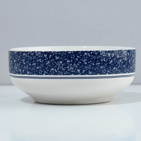 Deep plate ceramic Royal Garden, 14.5 cm, 550 ml, white color-1