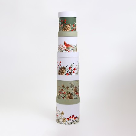 Set of hats 5 in 1 "Happy New Year", 23 x 23 - 15 x 15 cm-3