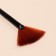 Makeup brush, fan, 16.5 (+/- 1) cm, black color