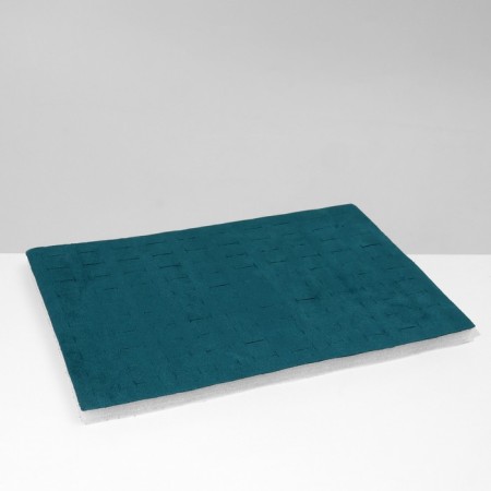 Standing for rings 100 seats, phlock, 35 × 24 × 3 cm, turquoise color-1