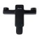 ACCOONA A63126F bath mixer, single -leaf, pour 149 mm, shower set, black