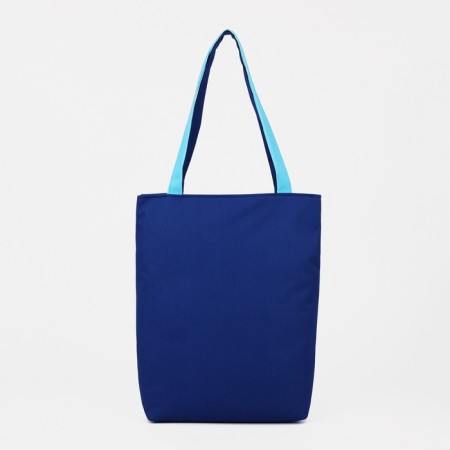 Textile bag on lightning, blue/blue color-1