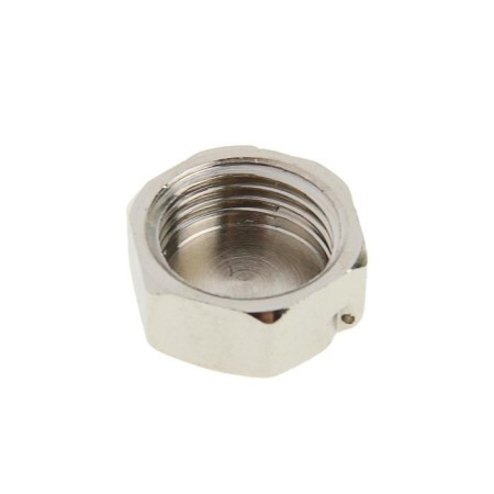 ValTec plug, 1/2 ", internal thread, with an ear for sealing, nickel -plated brass-1