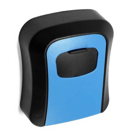 Key with a code lock, size 12x9.6x4 cm, blue color-6