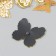 Butterflies cardboard double wings "openwork with gold" set 12 pcs h = 4-10 cm on magnet
